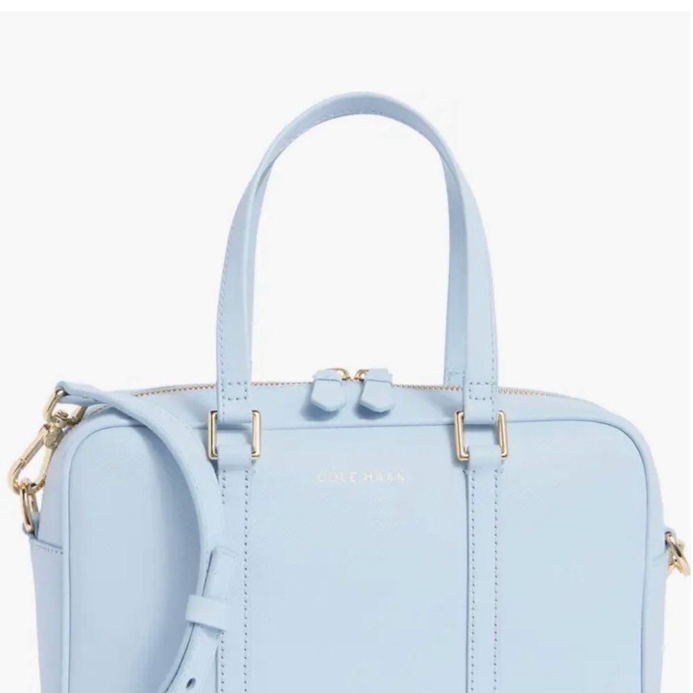 Cole Haan Light Blue Satchel - Skyway